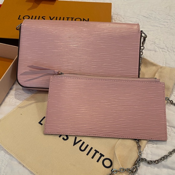 Louis Vuitton Felicia Pochette silver hardware with insert - Picture 4 of 9